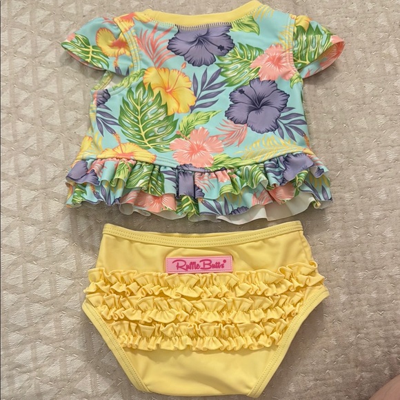 Ruffle Butts Tropical Floral Bikini Set - Picture 3 of 3